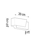 Sollux Kinkiet PIEGARE biały SL.0394