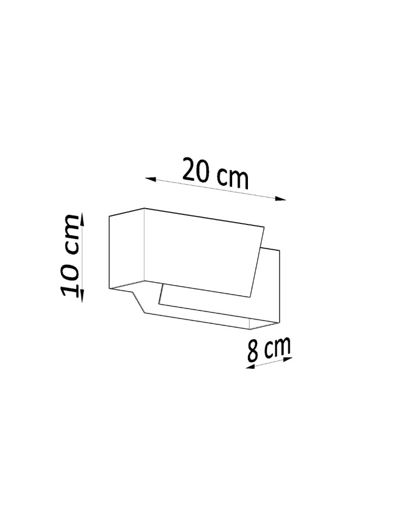 Sollux Kinkiet PIEGARE biały SL.0394