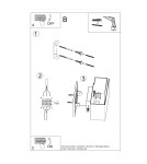 Wall lamps - Sollux PIEGARE wall lamp white SL.0394 - product 5