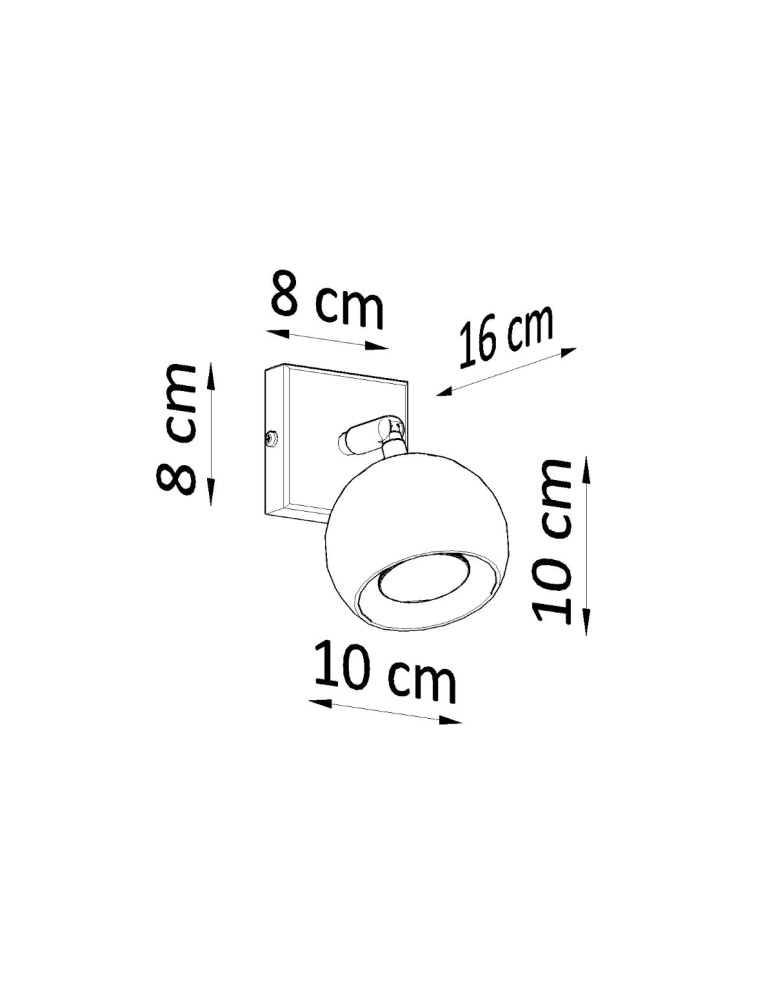 Wall lamps - Sollux Wall lamp OCULARE white SL.0437 - product kolory-swiatla.pl 4