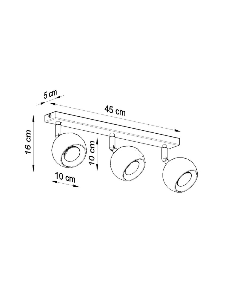 Ceiling lamps - Sollux Plafond OCULARE 3 white SL.0439 - product kolory-swiatla.pl 4