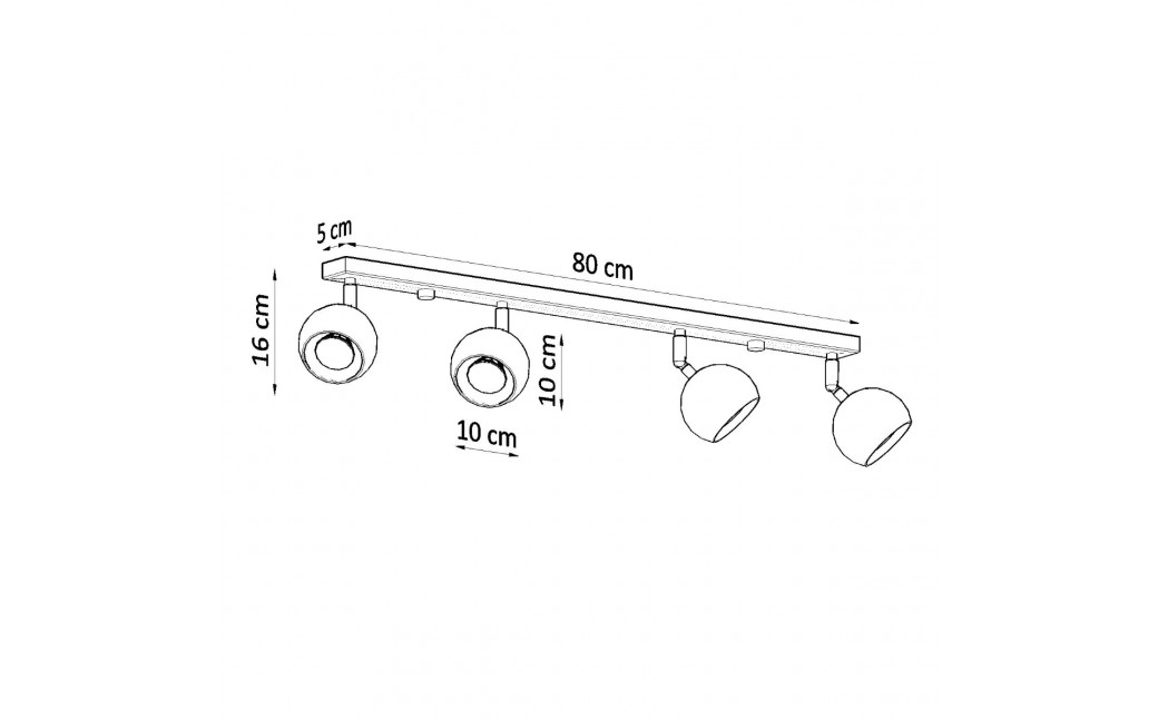 Sollux Plafon OCULARE 4L biały SL.0441