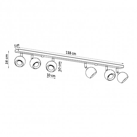 Sollux Plafon OCULARE 6L biały SL.0442