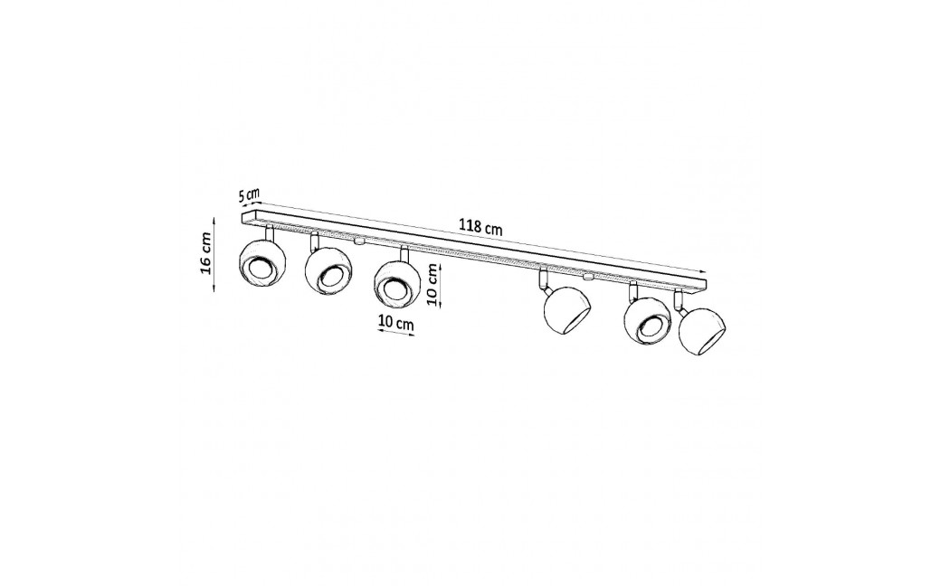 Sollux Plafon OCULARE 6L biały SL.0442