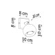 Sollux Kinkiet OCULARE czarny SL.0443