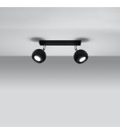 Ceiling lamps - Sollux Plafond OCULARE 2 black SL.0444 - product 3