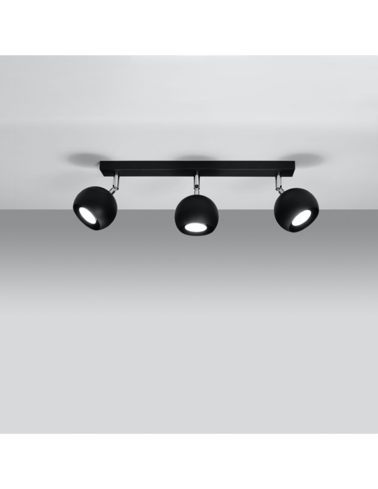 Ceiling lamps - Sollux Plafond OCULARE 3 black SL.0445 - product kolory-swiatla.pl 3