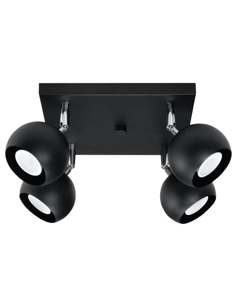 Ceiling lamps - Sollux Plafond OCULARE 4 black SL.0446 - product kolory-swiatla.pl 1