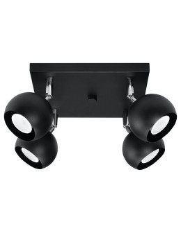 Sollux Plafon OCULARE 4 czarny SL.0446