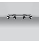 Ceiling lamps - Sollux Plafond OCULARE 4L black SL.0447 - product 3