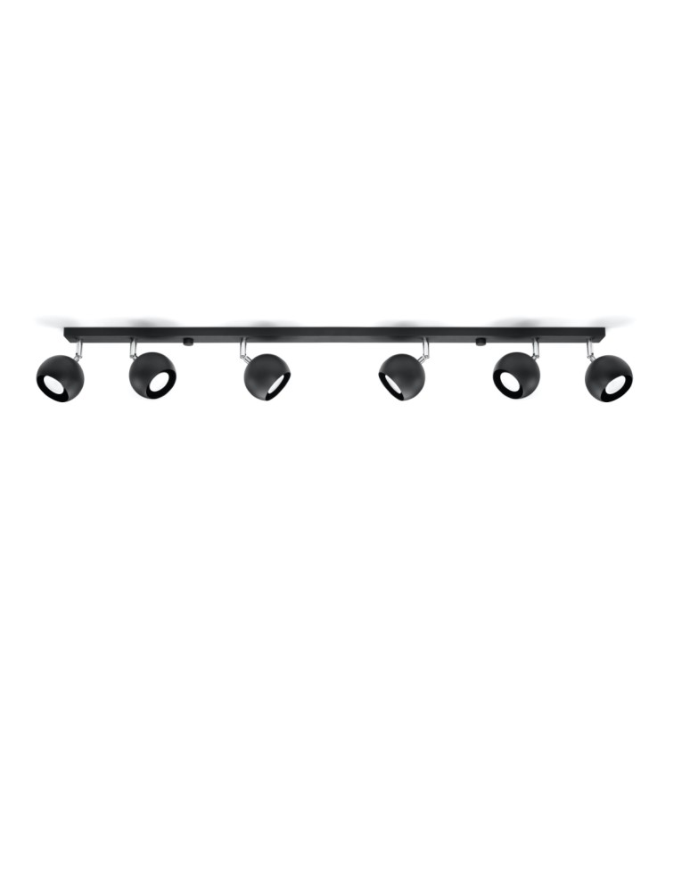 Ceiling lamps - Sollux Plafond OCULARE 6L black SL.0448 - product kolory-swiatla.pl 2