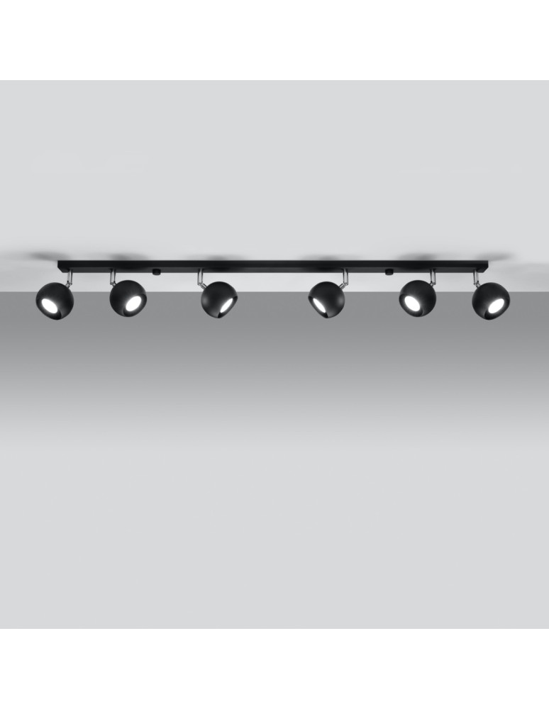 Ceiling lamps - Sollux Plafond OCULARE 6L black SL.0448 - product kolory-swiatla.pl 3