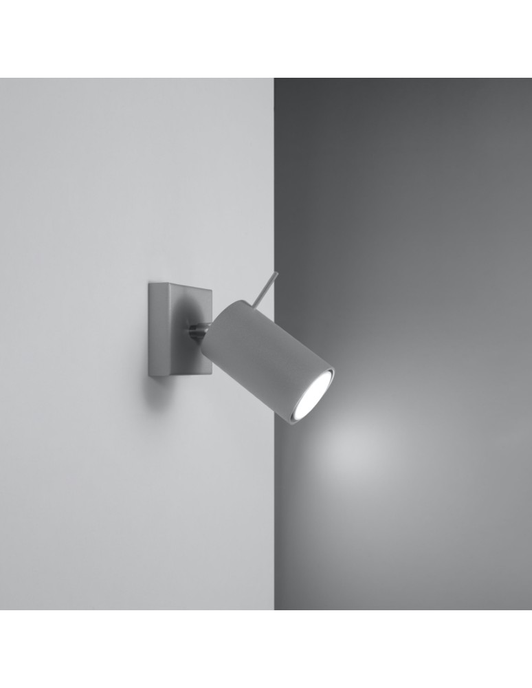 Sollux Wall lamp RING 1 gray SL.0449