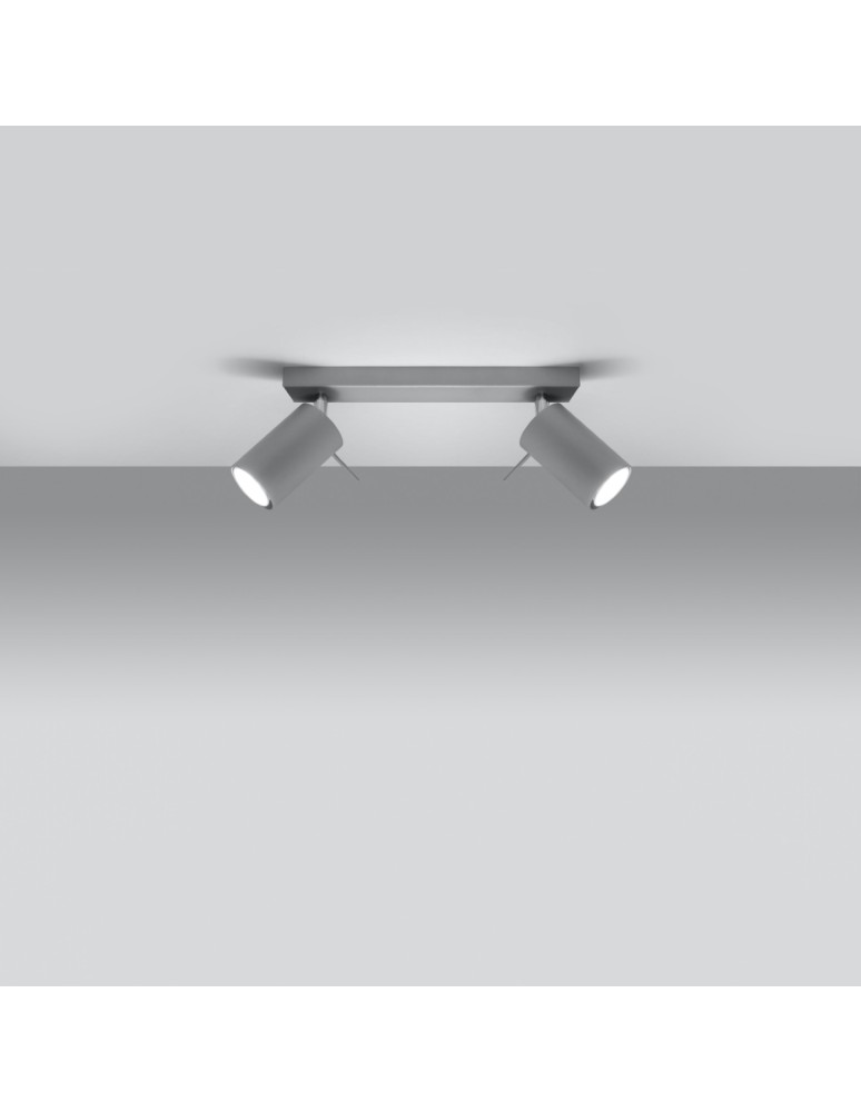 Ceiling lamps - Sollux Plafond RING 2 gray SL.0450 - product kolory-swiatla.pl 3