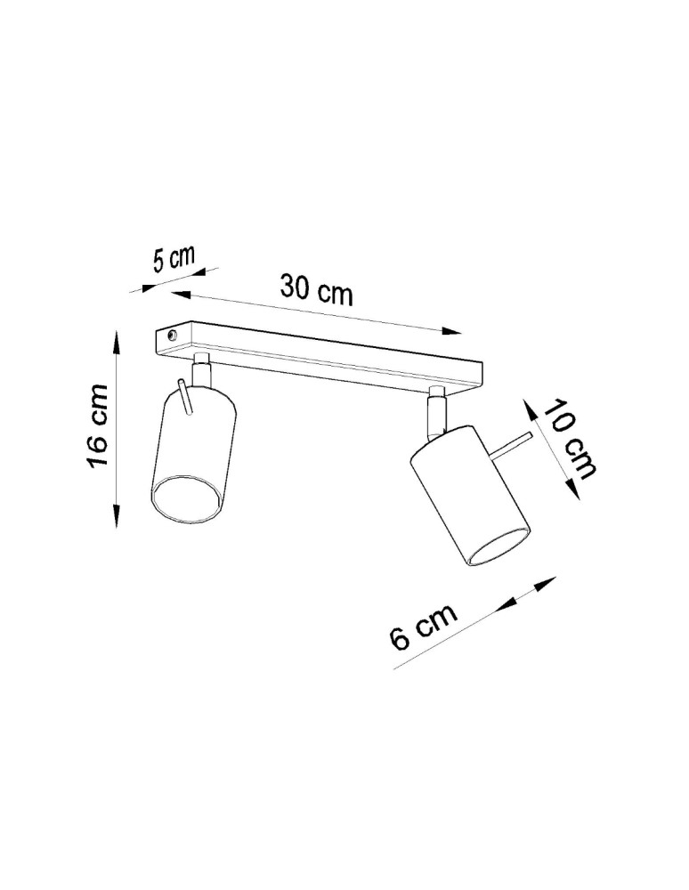 Ceiling lamps - Sollux Plafond RING 2 gray SL.0450 - product kolory-swiatla.pl 4