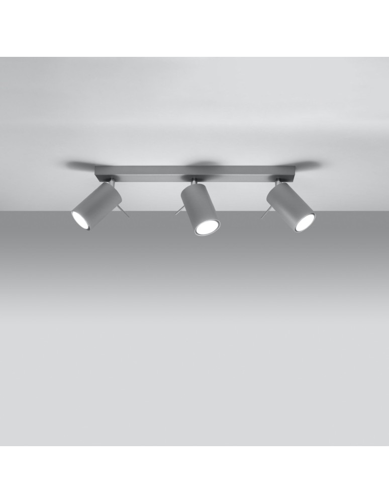 Ceiling lamps - Sollux Plafond RING 3 gray SL.0451 - product kolory-swiatla.pl 3
