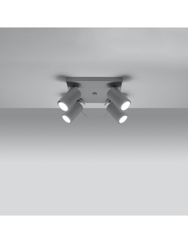 Ceiling lamps - Sollux Plafond RING 4 gray SL.0452 - product kolory-swiatla.pl 3