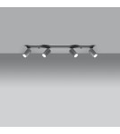 Ceiling lamps - Sollux Plafond RING 4L gray SL.0453 - product 3