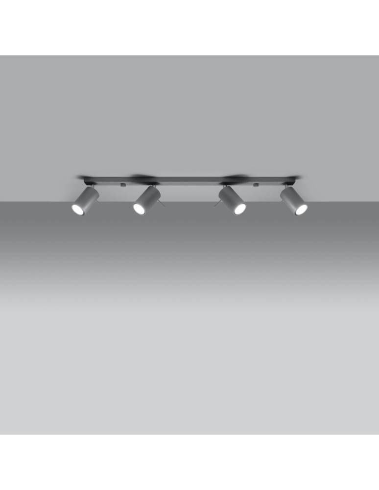 Ceiling lamps - Sollux Plafond RING 4L gray SL.0453 - product kolory-swiatla.pl 3