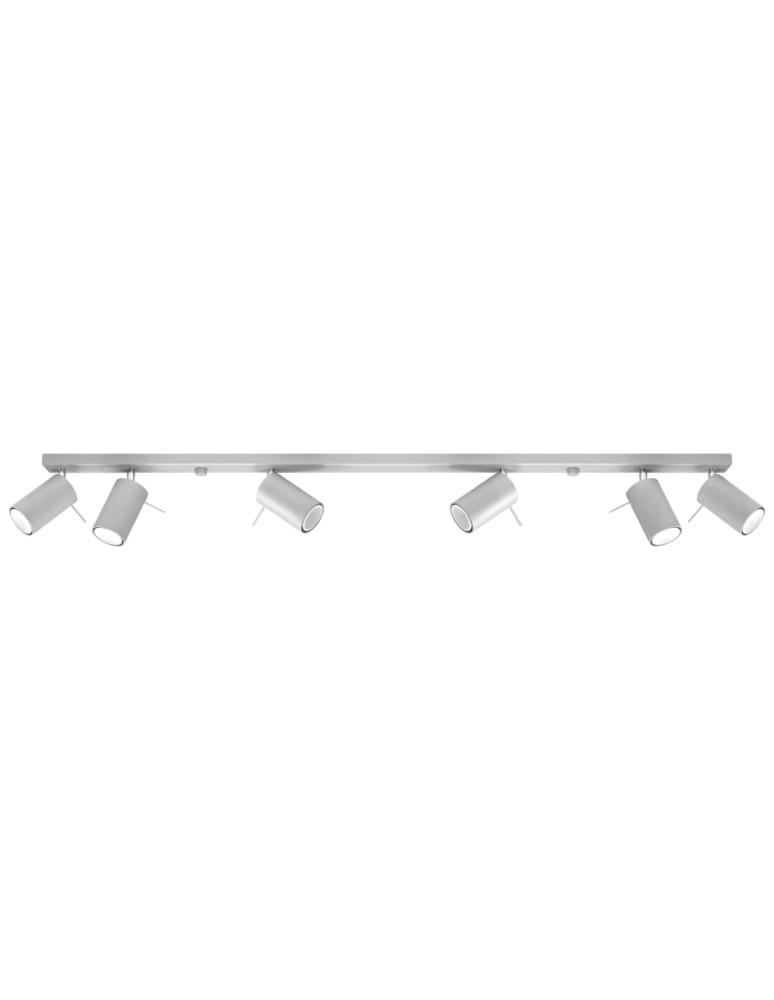 Ceiling lamps - Sollux Plafond RING 6L grey SL.0454 - product kolory-swiatla.pl 1