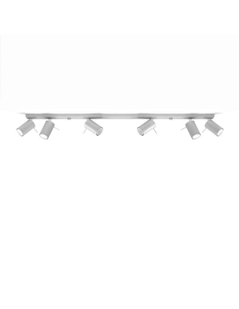 Ceiling lamps - Sollux Plafond RING 6L grey SL.0454 - product kolory-swiatla.pl 2