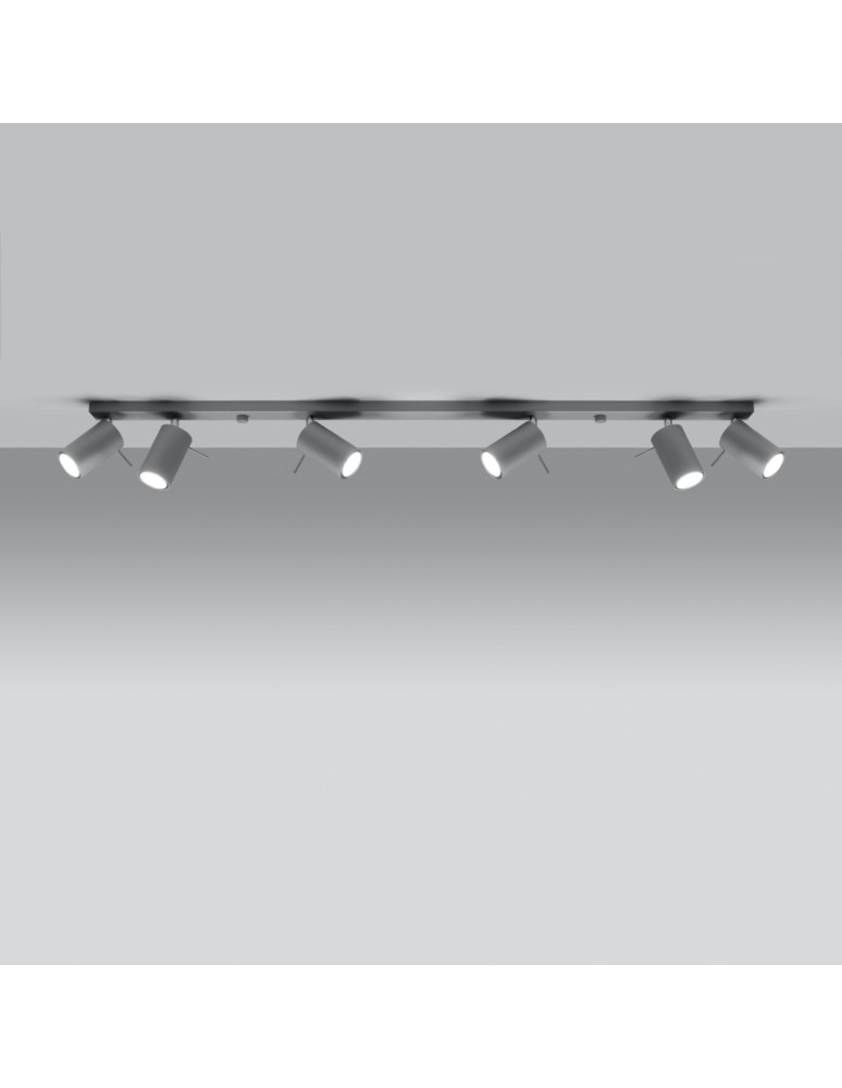 Ceiling lamps - Sollux Plafond RING 6L grey SL.0454 - product kolory-swiatla.pl 3