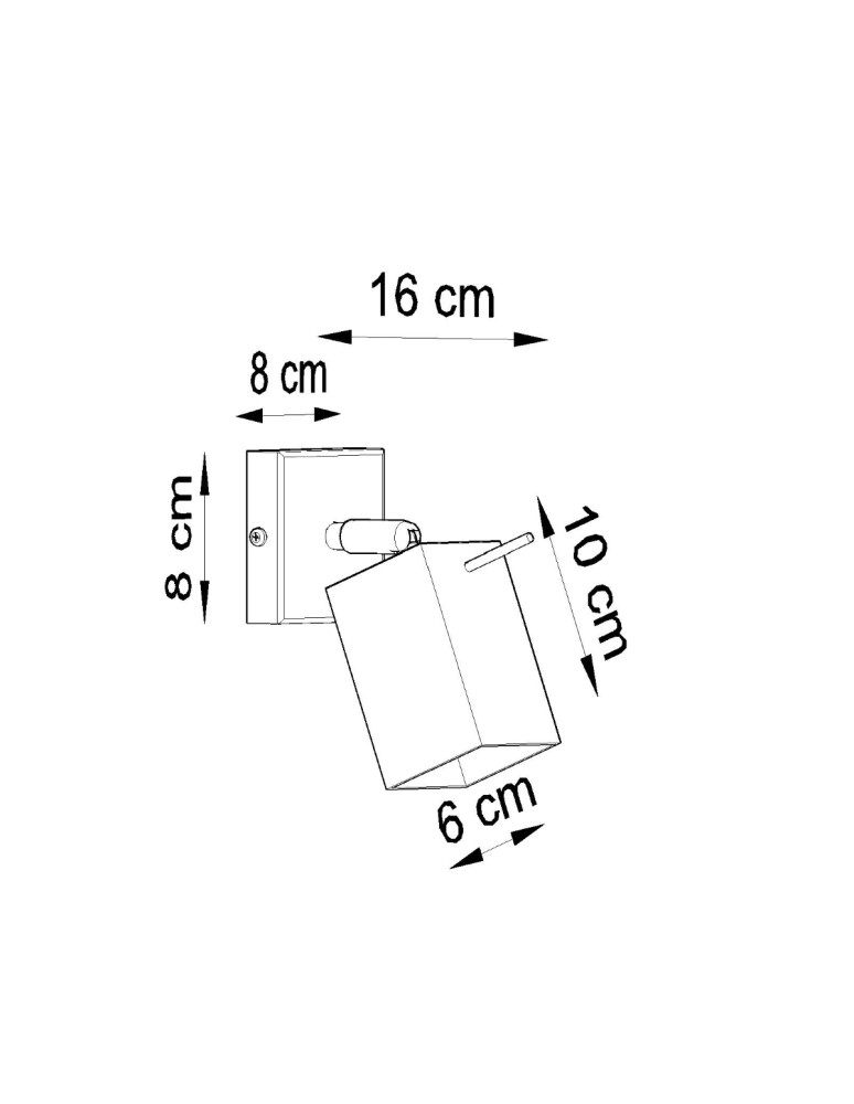 Wall lamps - Sollux Wall lamp MERIDA 1 gray SL.0455 - product kolory-swiatla.pl 4