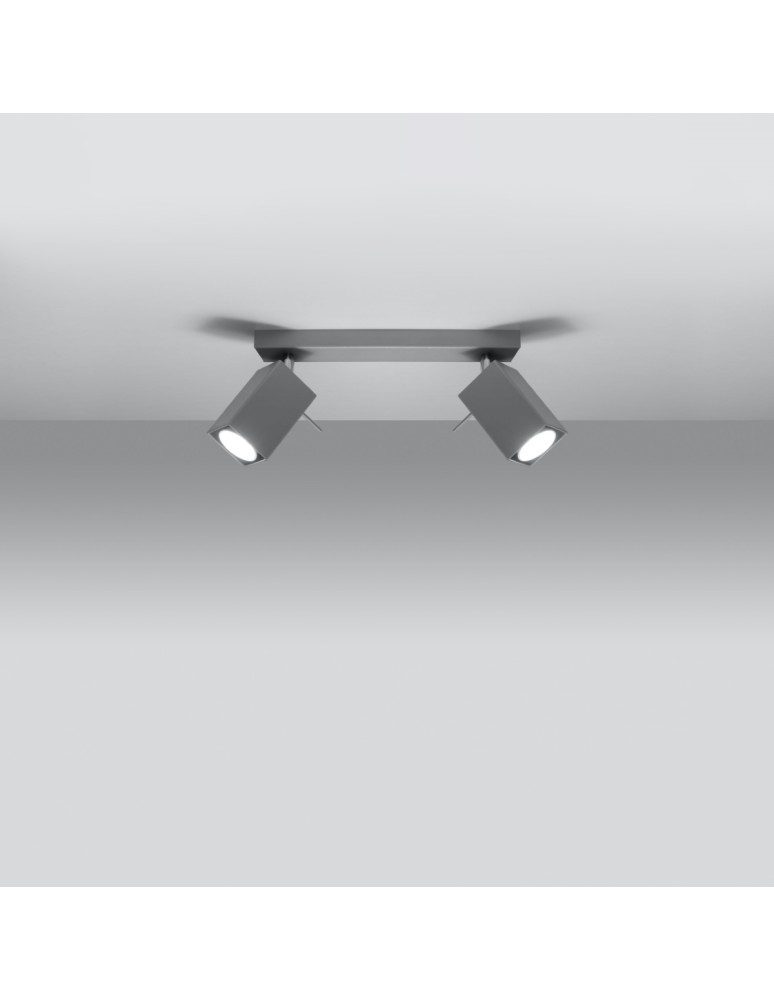 Ceiling lamps - Sollux Plafond MERIDA 2 grey SL.0456 - product kolory-swiatla.pl 3