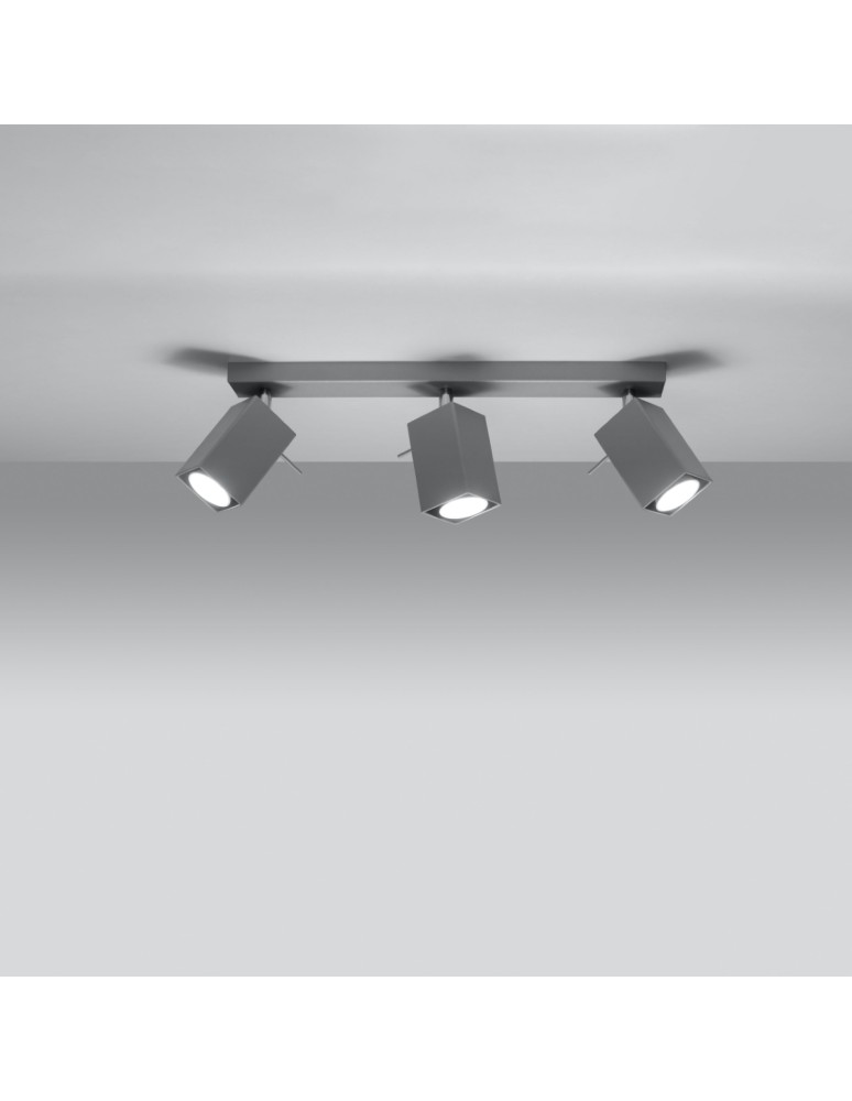 Ceiling lamps - Sollux Plafond MERIDA 3 gray SL.0457 - product kolory-swiatla.pl 3