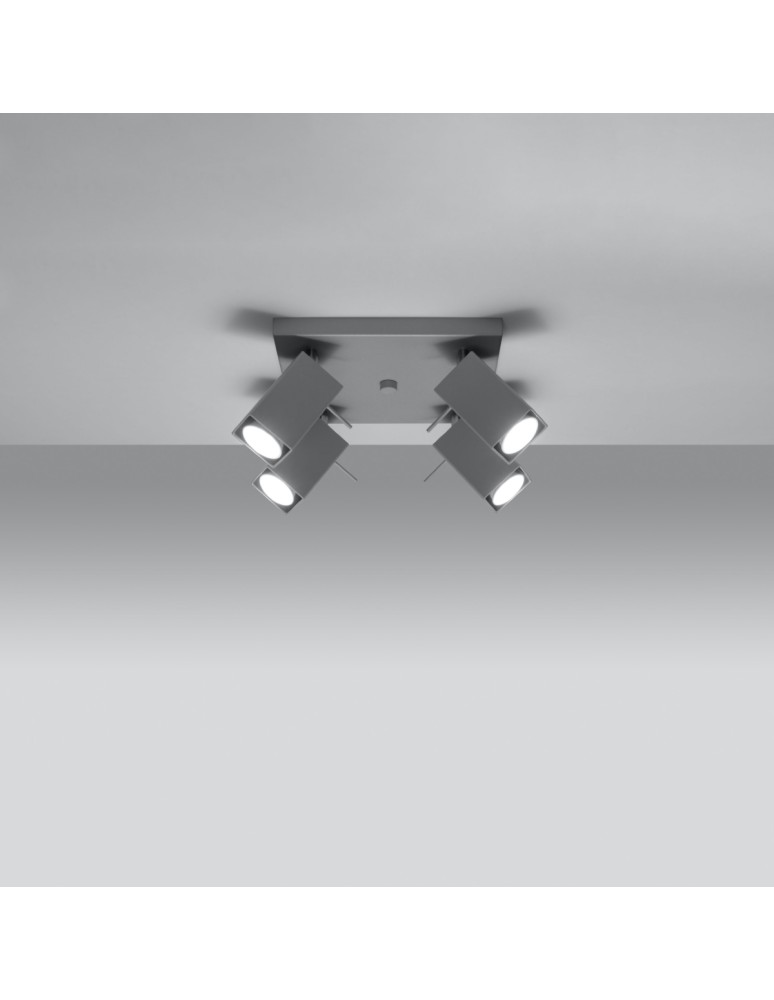 Ceiling lamps - Sollux Plafond MERIDA 4 gray SL.0458 - product kolory-swiatla.pl 3