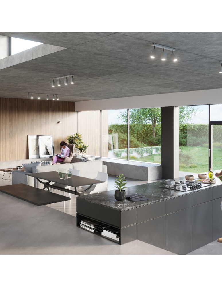 Ceiling lamps - Sollux Plafond MERIDA 4 gray SL.0458 - product kolory-swiatla.pl 6