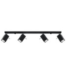Ceiling lamps - Sollux Plafond MERIDA 4L black SL.0459 - product 1