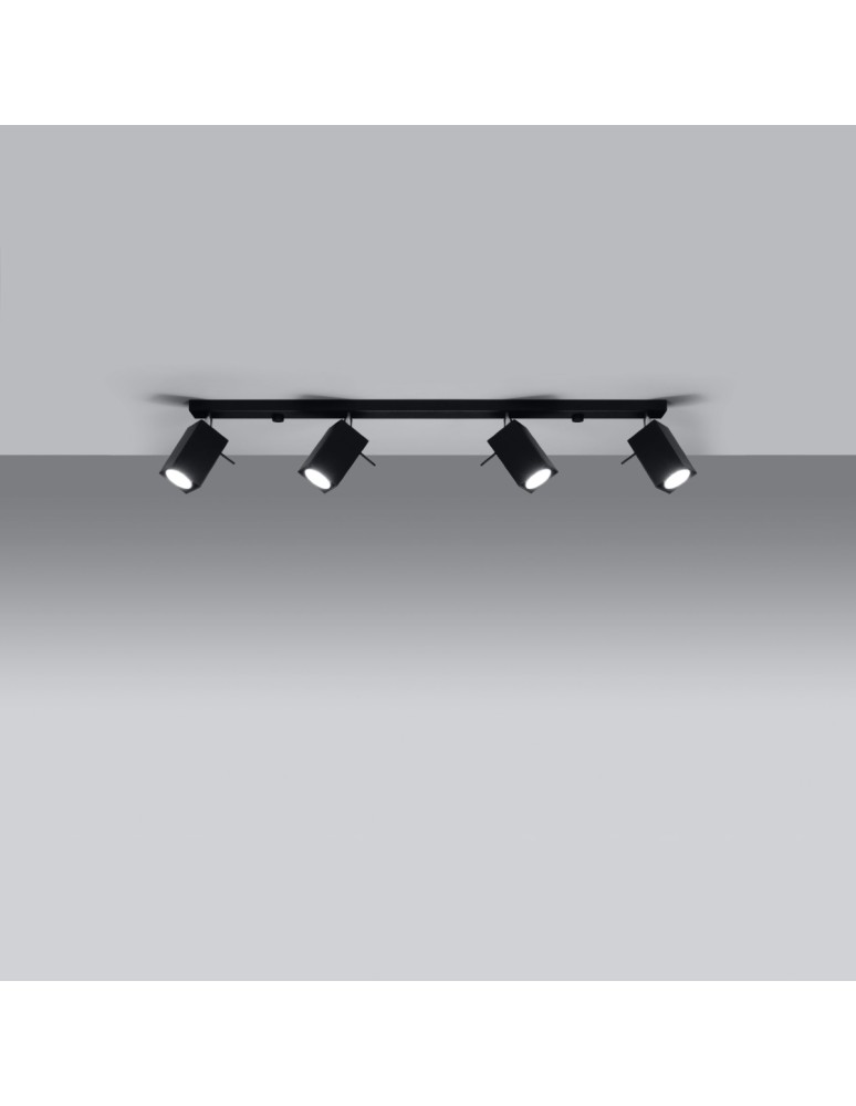 Ceiling lamps - Sollux Plafond MERIDA 4L black SL.0459 - product kolory-swiatla.pl 3