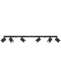Sollux Plafond MERIDA 6L black SL.0460