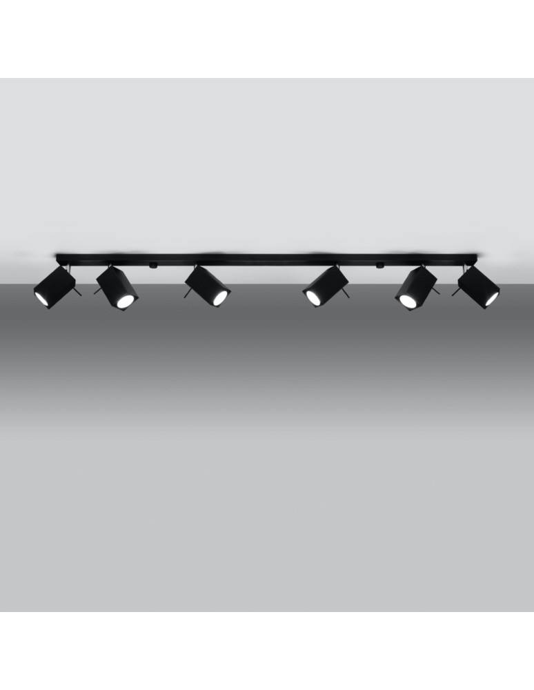 Ceiling lamps - Sollux Plafond MERIDA 6L black SL.0460 - product kolory-swiatla.pl 3