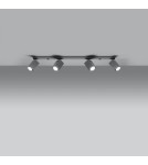 Ceiling lamps - Sollux Plafond MERIDA 4L gray SL.0461 - product 3