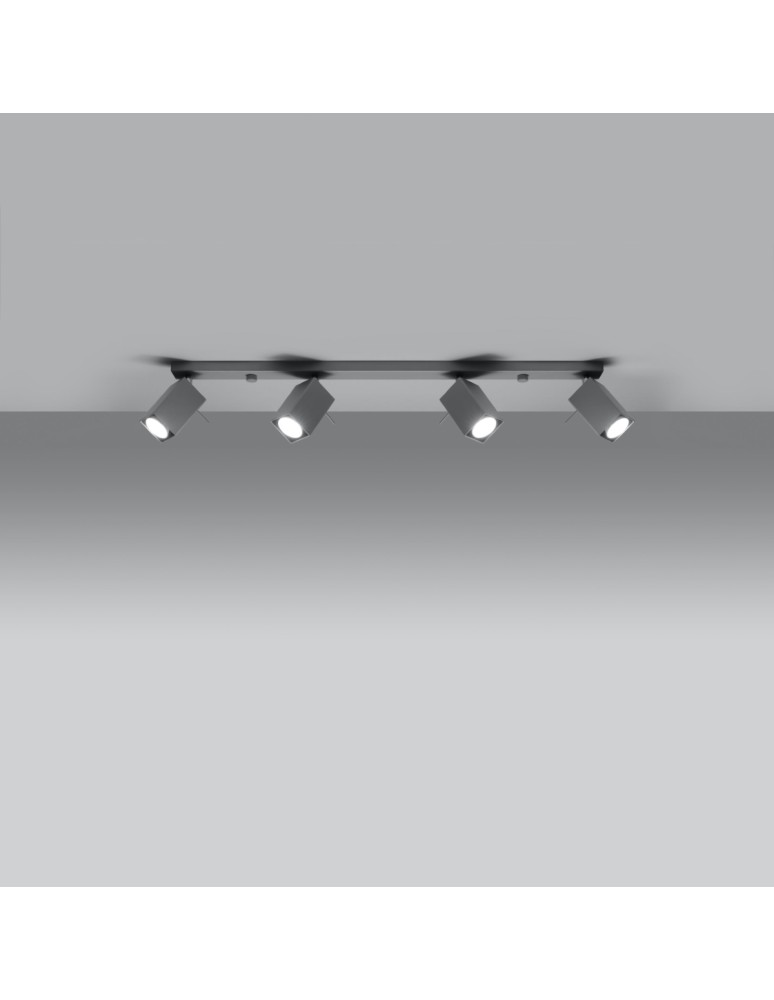 Ceiling lamps - Sollux Plafond MERIDA 4L gray SL.0461 - product kolory-swiatla.pl 3