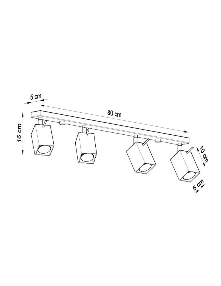 Ceiling lamps - Sollux Plafond MERIDA 4L gray SL.0461 - product kolory-swiatla.pl 4