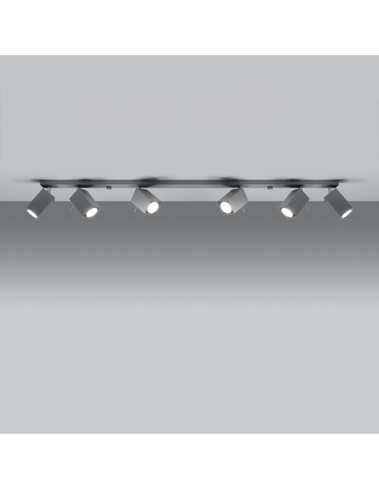 Ceiling lamps - Sollux Plafond MERIDA 6L grey SL.0462 - product kolory-swiatla.pl 3