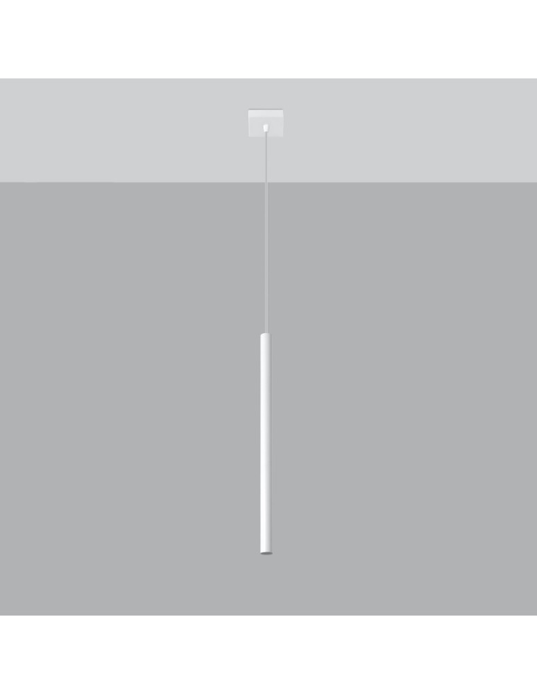 Pendant lamps - Sollux PASTELO 1 pendant lamp white SL.0465 - product kolory-swiatla.pl 2