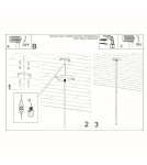 Pendant lamps - Sollux PASTELO 1 pendant lamp white SL.0465 - product 5