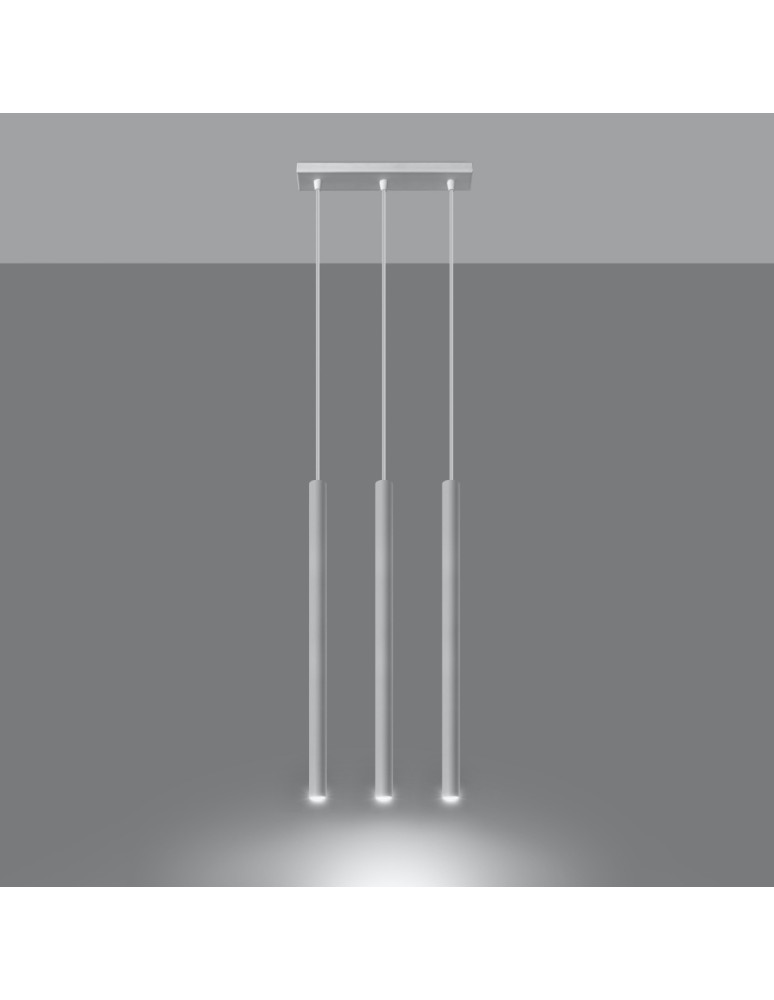 Pendant lamps - Sollux PASTELO 3 pendant lamp white SL.0466 - product kolory-swiatla.pl 3