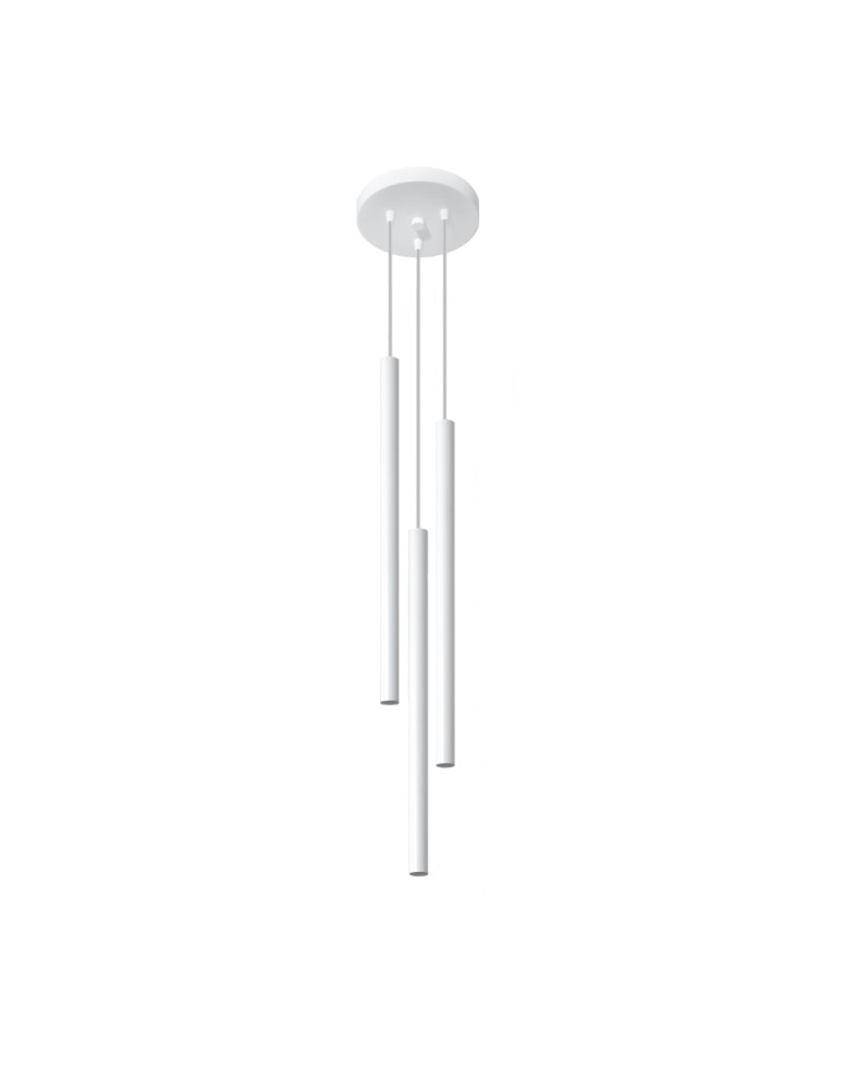 Pendant lamps - Sollux PASTELO 3P pendant lamp white SL.0467 - product kolory-swiatla.pl 1