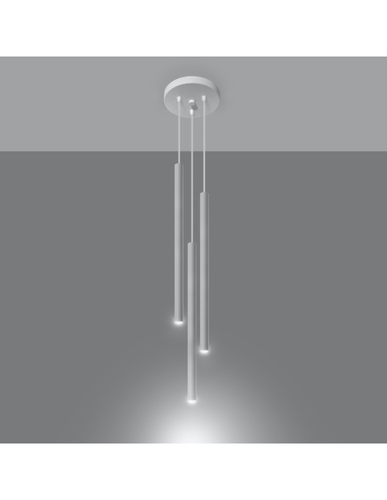 Pendant lamps - Sollux PASTELO 3P pendant lamp white SL.0467 - product kolory-swiatla.pl 3