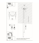 Pendant lamps - Sollux PASTELO 3P pendant lamp white SL.0467 - product 5
