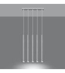 Pendant lamps - Sollux PASTELO 5 pendant lamp white SL.0468 - product 3