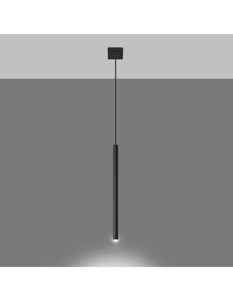 Sollux Lampa wisząca PASTELO 1 czarna SL.0469