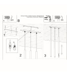 Sollux Lampa wisząca PASTELO 3 czarna SL.0470 Sollux Lampa wisząca PASTELO 3 czarna SL.0470