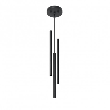 Sollux Lampa wisząca PASTELO 3P czarna SL.0471