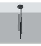 Pendant lamps - Sollux PASTELO 3P pendant lamp black SL.0471 - product 2